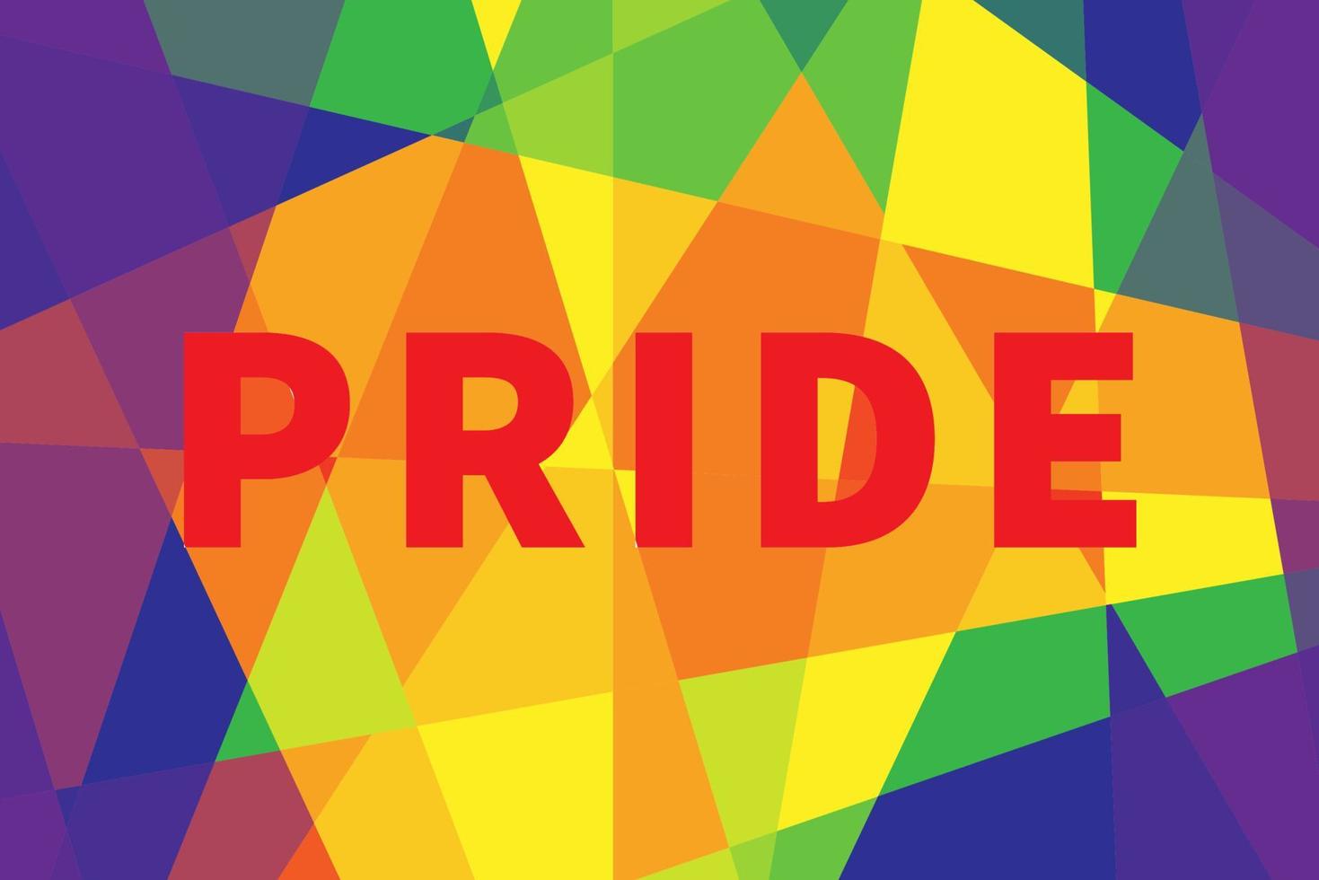 stolzbanner, plakat. geometrischer hintergrund des regenbogens. LGBT-Flagge. Vektor-Illustration. vektor