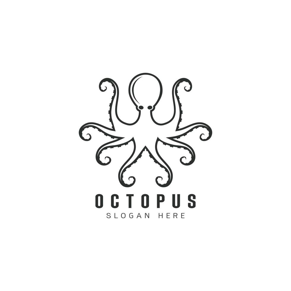 Oktopus-Vektor-Logo vektor