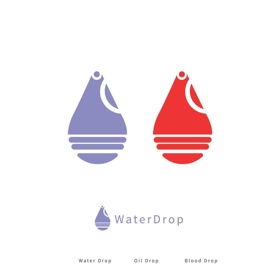 företags- minimalistisk vatten släppa stil logotyp vektor