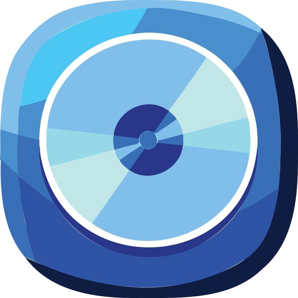 cyan blå disk vektor ikon symbol