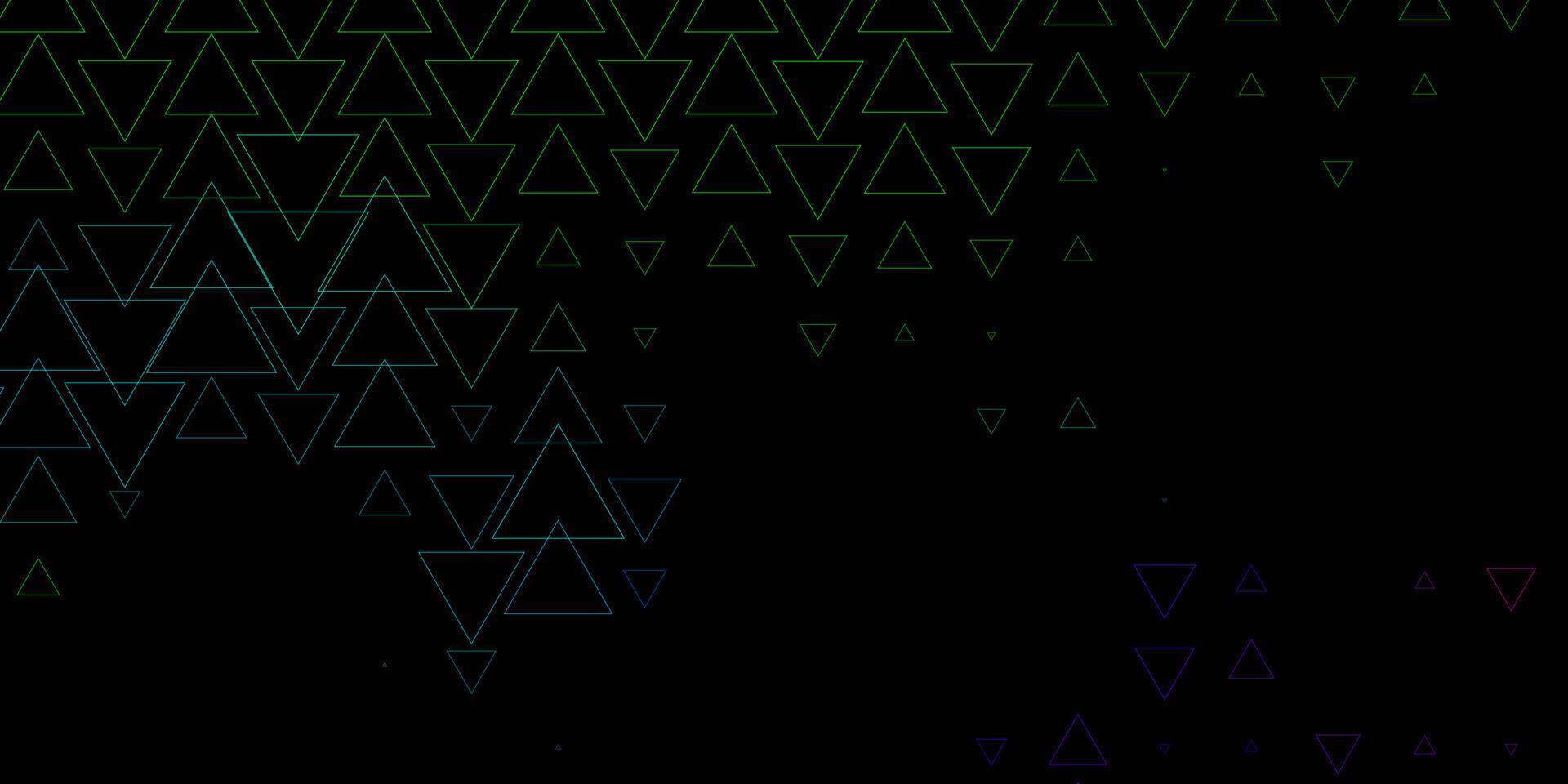 mörk flerfärgad vektorbakgrund med trianglar. vektor