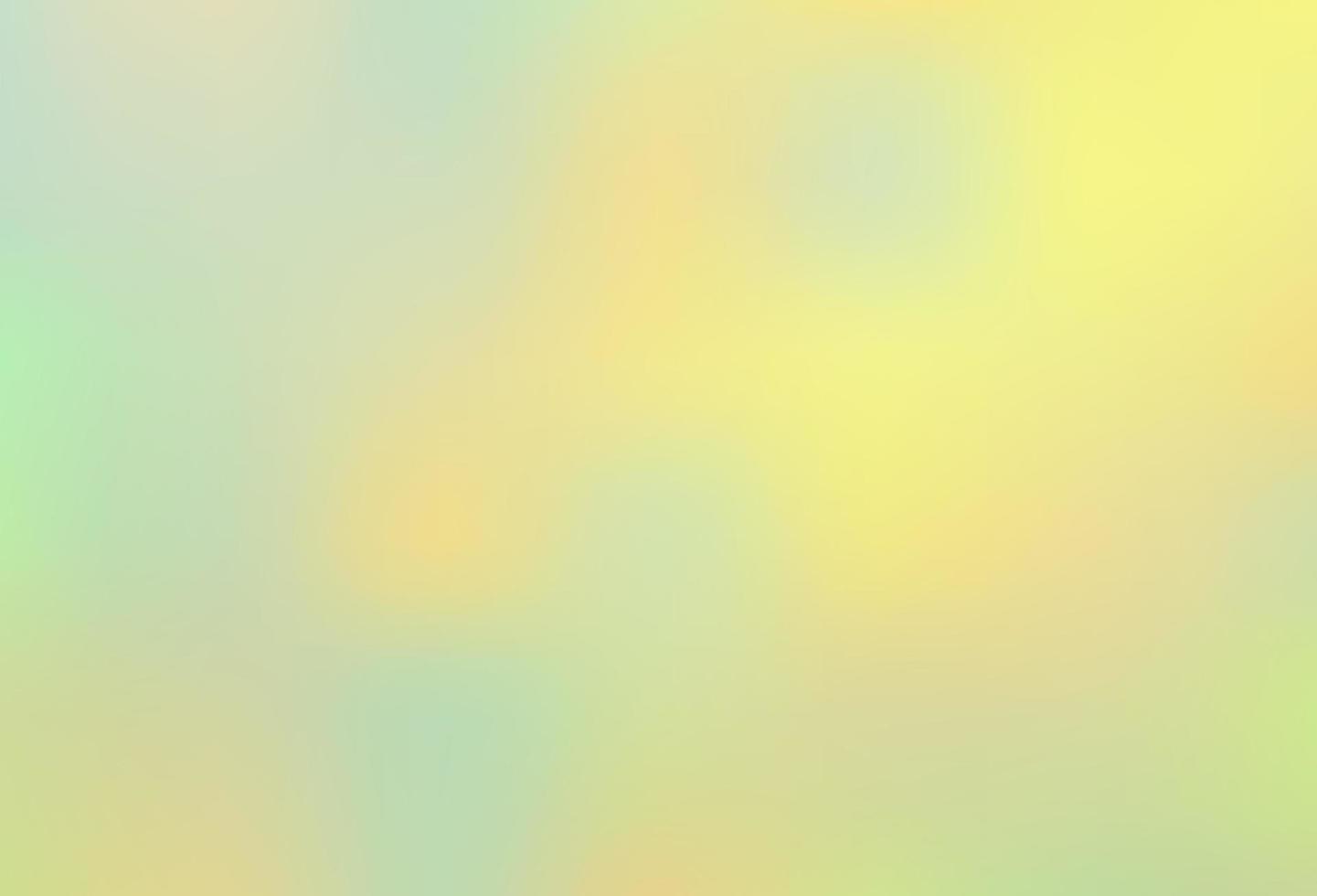 hellgrüner, gelber Vektor abstrakter unscharfer Hintergrund.