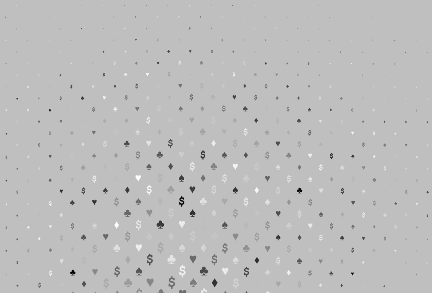 hellsilber, grauer Vektorhintergrund mit Kartenzeichen. vektor