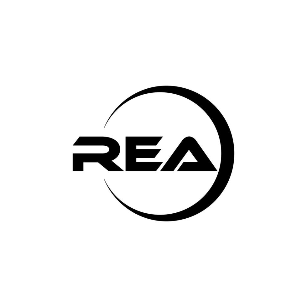 rea-Brief-Logo-Design in Abbildung. Vektorlogo, Kalligrafie-Designs für Logo, Poster, Einladung usw. vektor