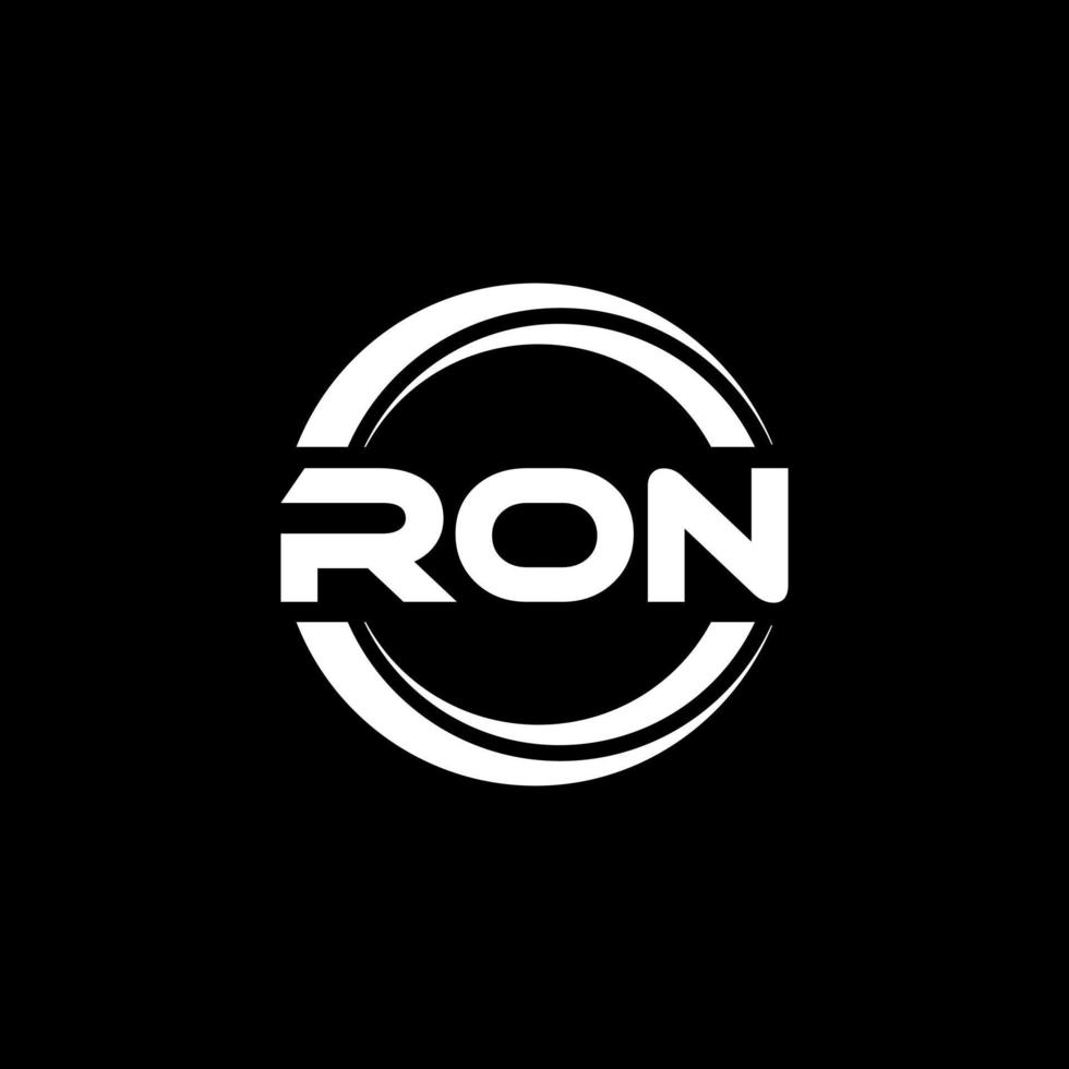 Ron-Brief-Logo-Design in Abbildung. Vektorlogo, Kalligrafie-Designs für Logo, Poster, Einladung usw. vektor