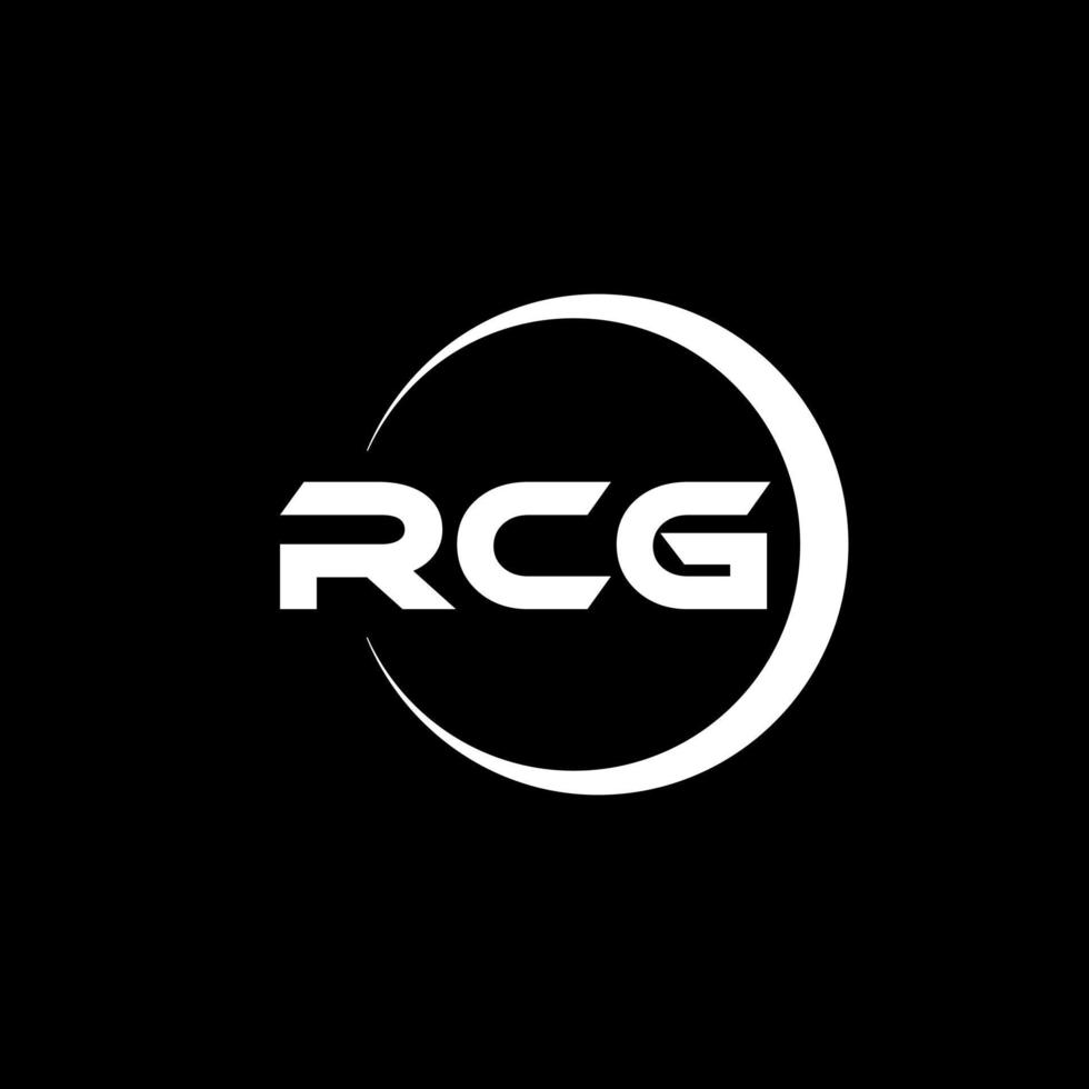 RCG-Brief-Logo-Design in Abbildung. Vektorlogo, Kalligrafie-Designs für Logo, Poster, Einladung usw. vektor