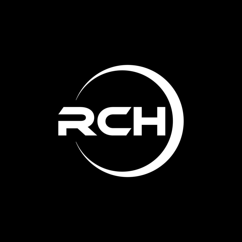 rch brev logotyp design i illustration. vektor logotyp, kalligrafi mönster för logotyp, affisch, inbjudan, etc.