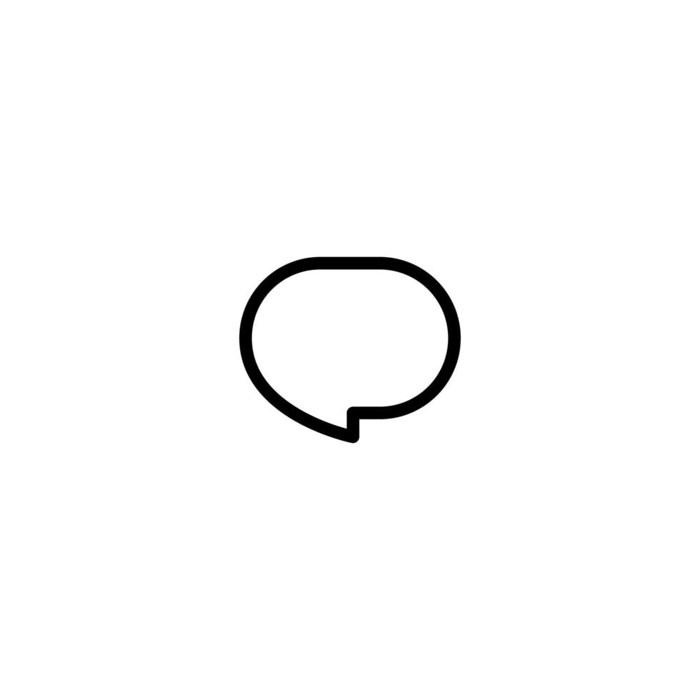 Bubble-Chat-Symbol einfache Vektor perfekte Illustration