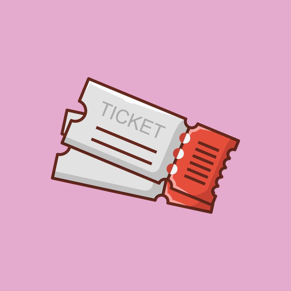 ticketvektorillustration auf einem hintergrund. hochwertige symbole. vektorikonen für konzept und grafikdesign. vektor