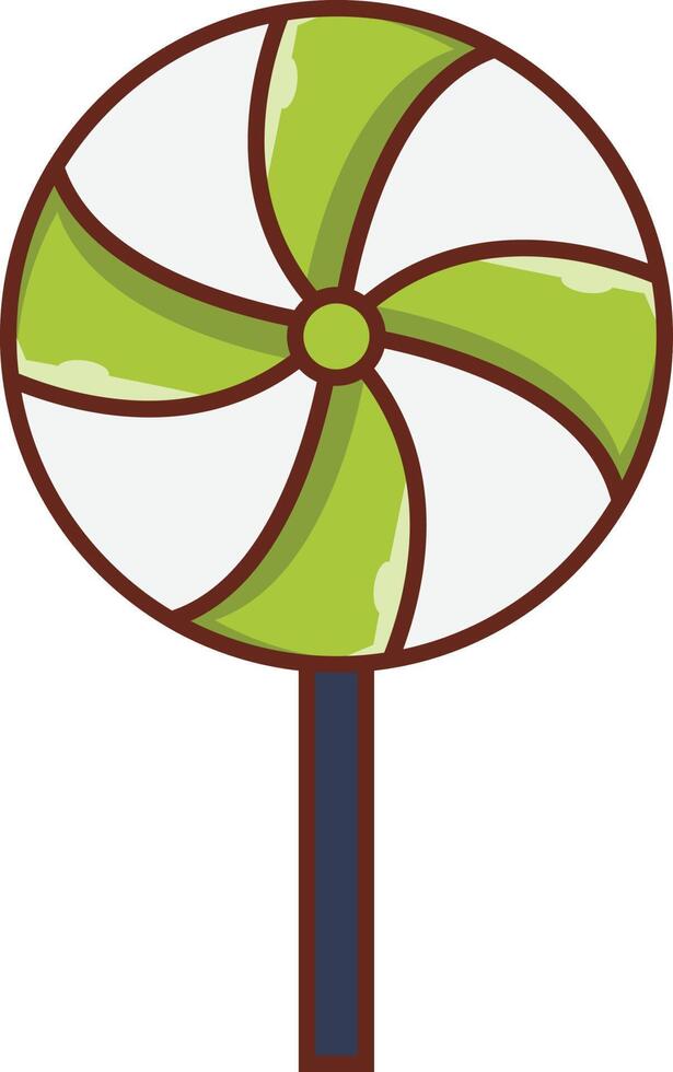 lollipop-vektorillustration auf einem hintergrund. hochwertige symbole. vektorikonen für konzept und grafikdesign. vektor