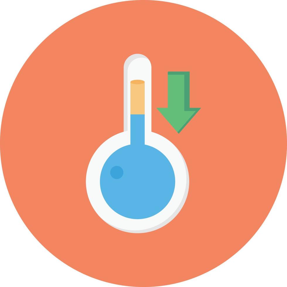temperatur ner vektor illustration på en bakgrund.premium kvalitet symbols.vector ikoner för begrepp och grafisk design.