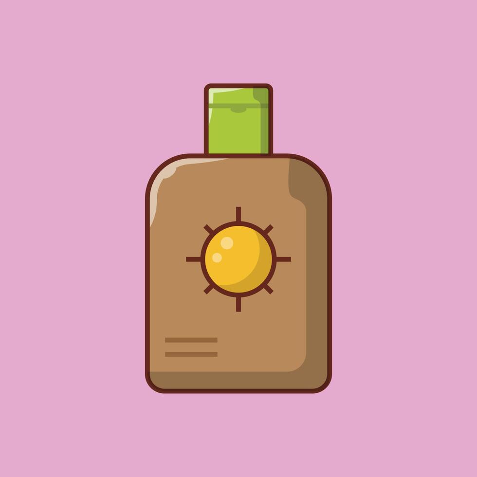 Sunblock-Vektorillustration auf einem Hintergrund. Premium-Qualitätssymbole. Vektorsymbole für Konzept und Grafikdesign. vektor