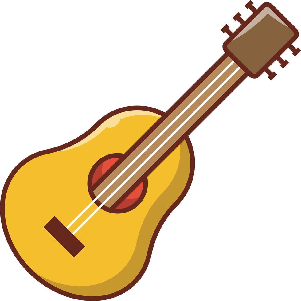 gitarr vektorillustration på en background.premium kvalitet symbols.vector ikoner för koncept och grafisk design. vektor