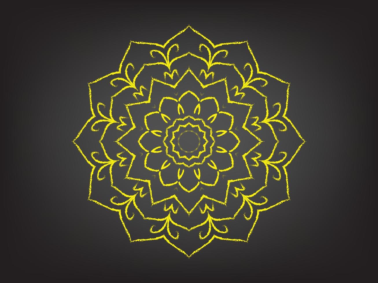 Mandala-Design, Mandala-Design zum Ausmalen vektor