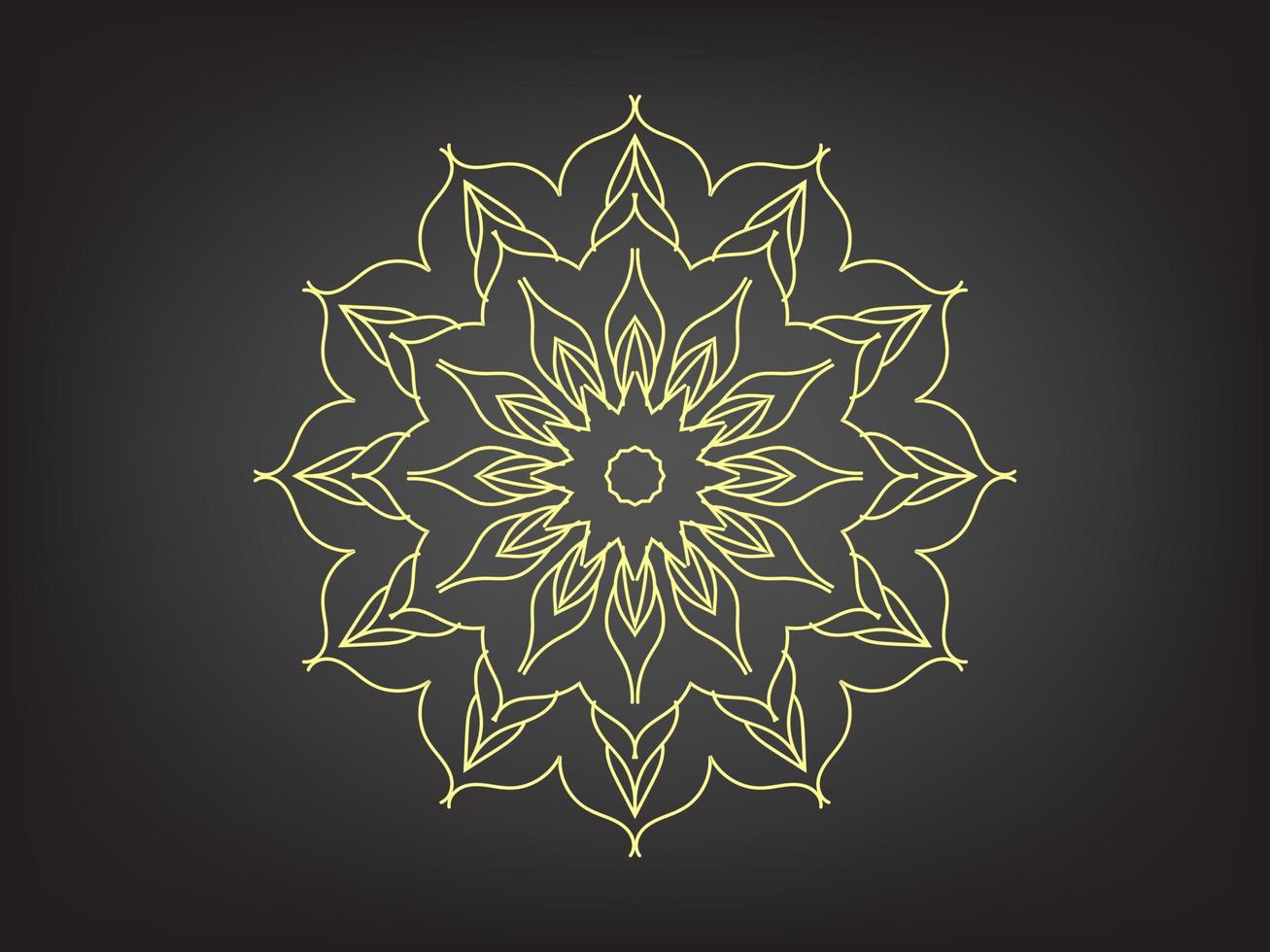 Mandala-Design, Mandala-Design zum Ausmalen vektor