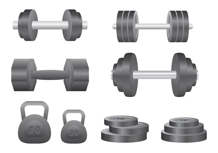 Gratis Dumbell Ikoner Vector