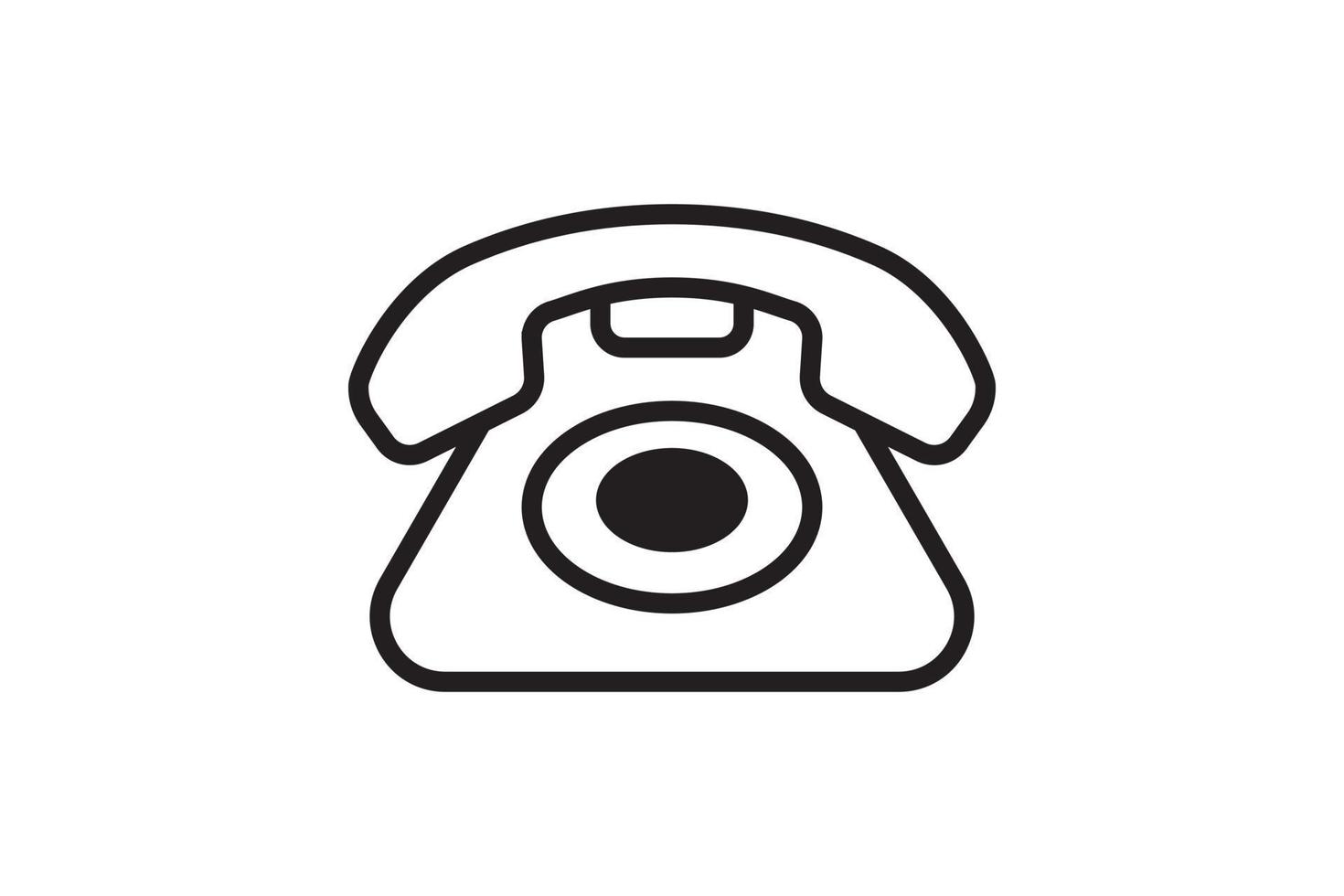Telefonsymbol anrufen. Kommunikations- und Unterstützungsvektorsymbol. Telefon Zeichen. vektor