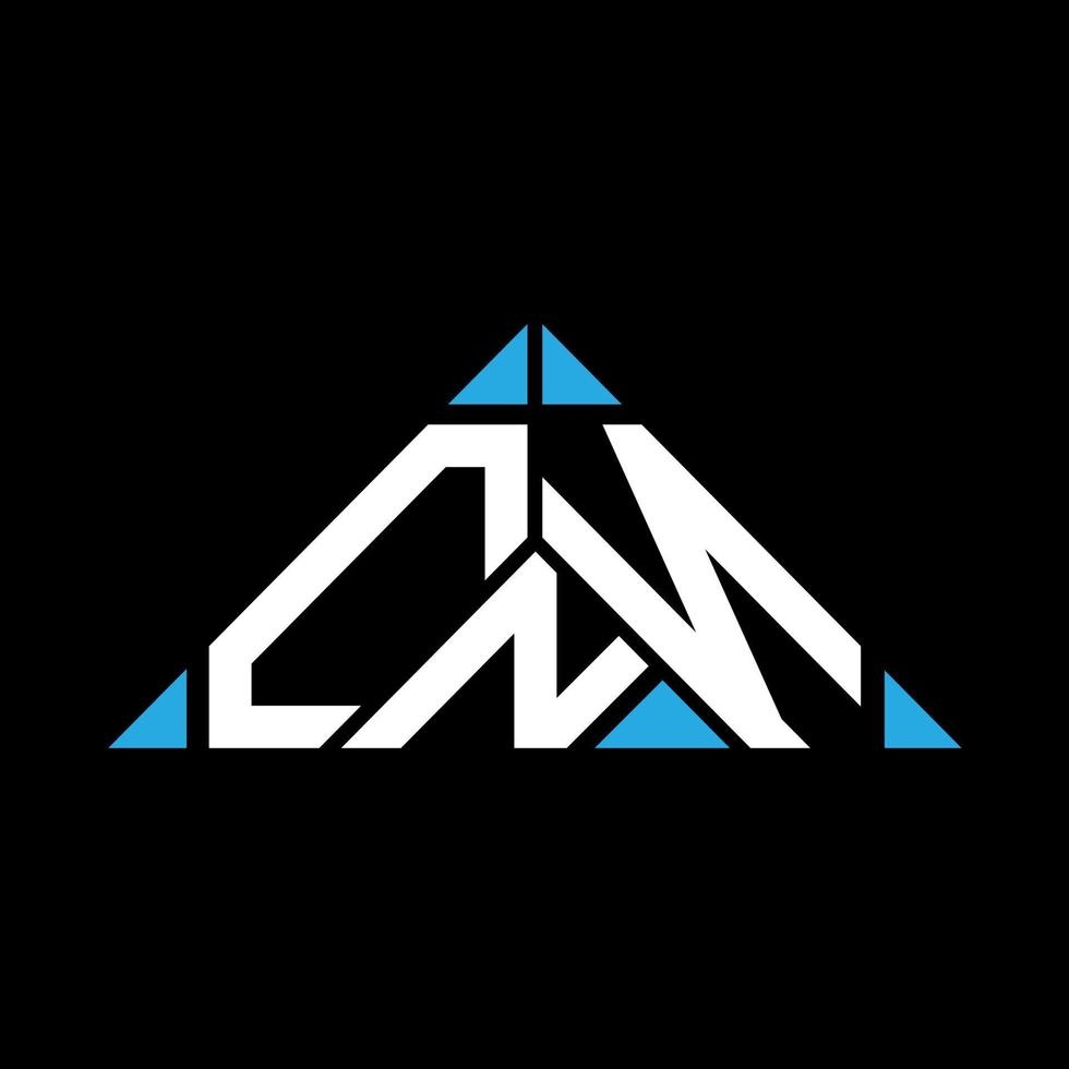 cnn brev logotyp kreativ design med vektor grafisk, cnn enkel och modern logotyp i triangel form.