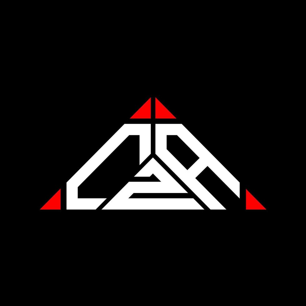 Cza Letter Logo kreatives Design mit Vektorgrafik, Cza einfaches und modernes Logo in Dreiecksform. vektor