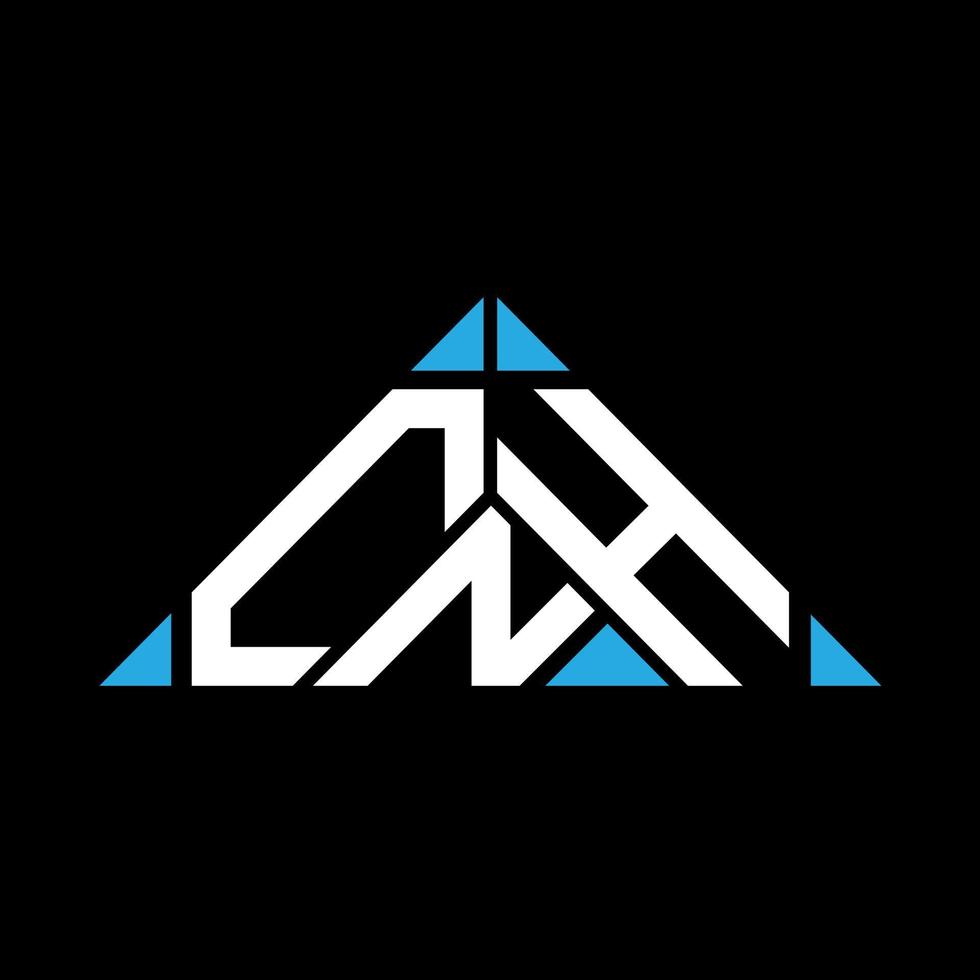 cnh brev logotyp kreativ design med vektor grafisk, cnh enkel och modern logotyp i triangel form.