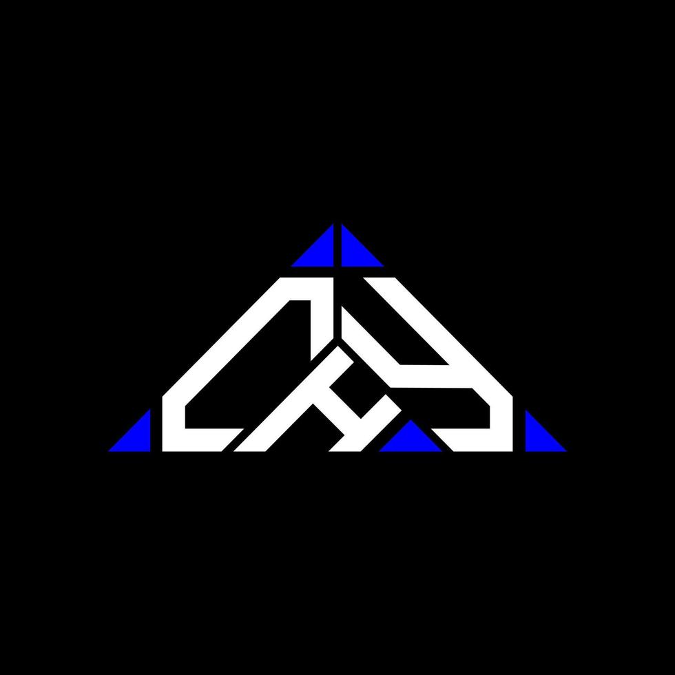 chy brev logotyp kreativ design med vektor grafisk, chy enkel och modern logotyp i triangel form.
