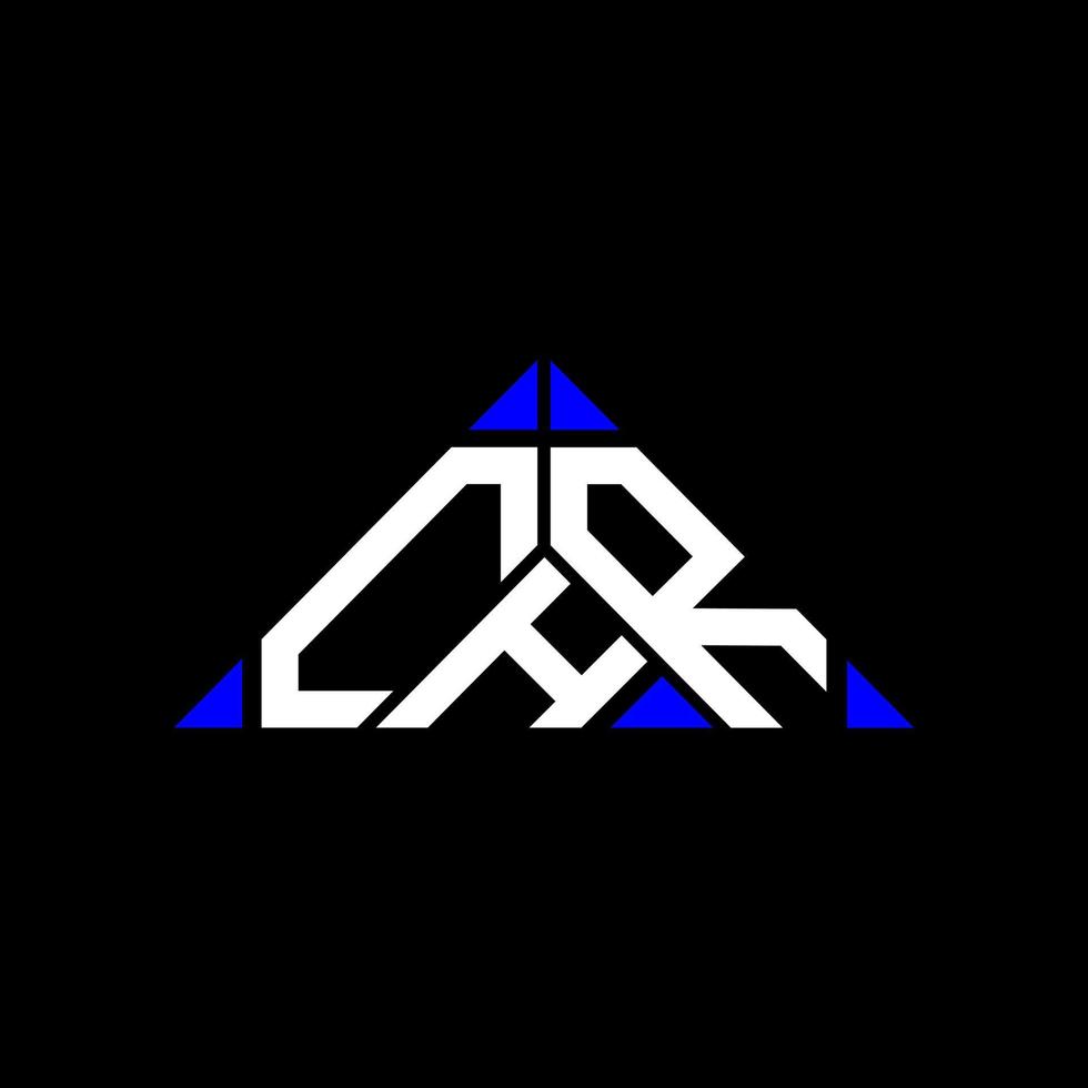chr Brief Logo kreatives Design mit Vektorgrafik, chr einfaches und modernes Logo in Dreiecksform. vektor