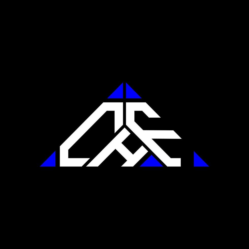 chf Brief Logo kreatives Design mit Vektorgrafik, chf einfaches und modernes Logo in Dreiecksform. vektor