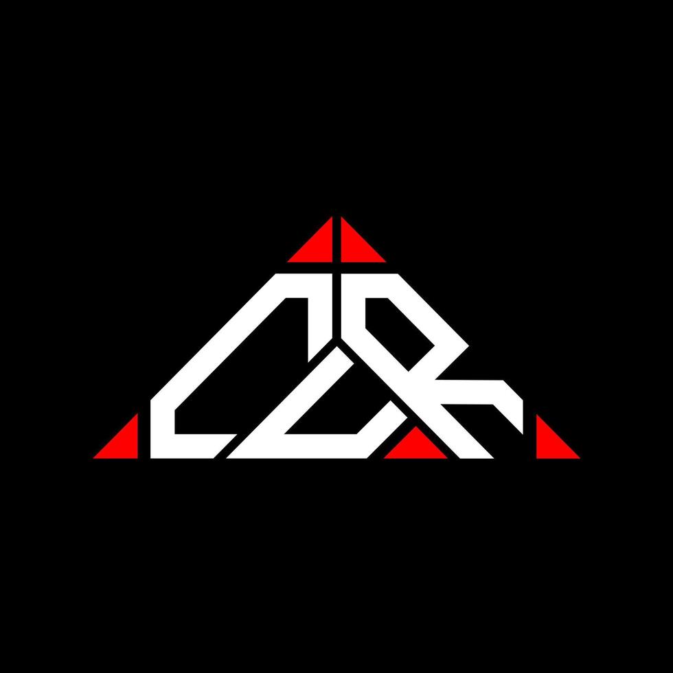 Cur Letter Logo kreatives Design mit Vektorgrafik, Cur einfaches und modernes Logo in Dreiecksform. vektor