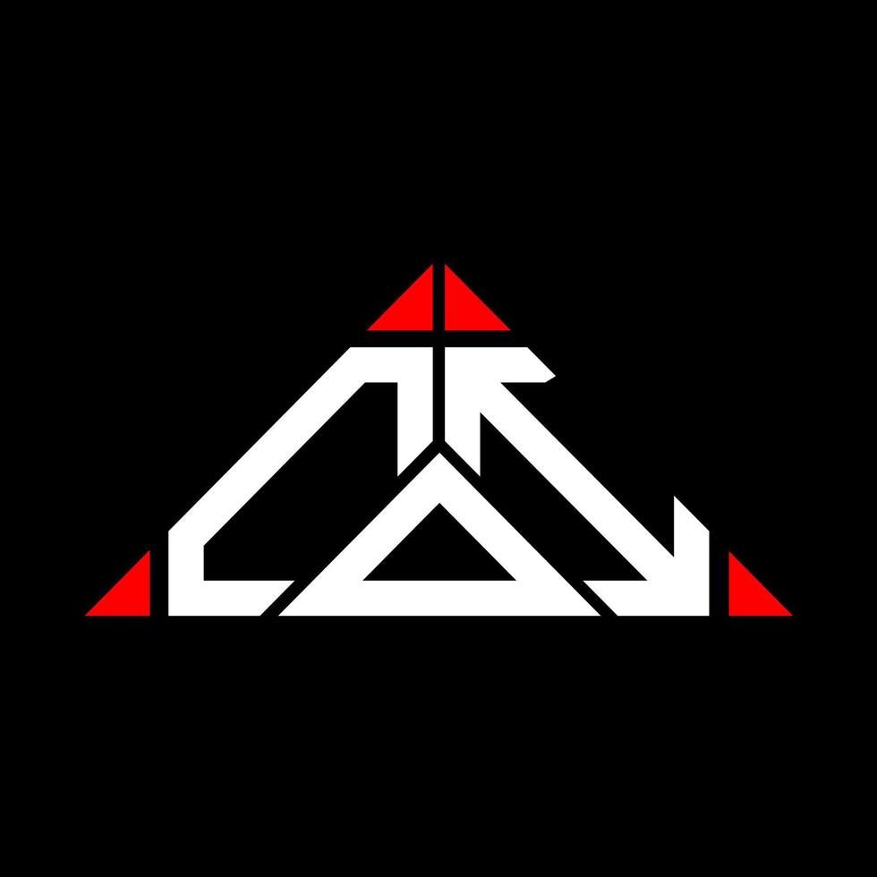 Coi Letter Logo kreatives Design mit Vektorgrafik, Coi einfaches und modernes Logo in Dreiecksform. vektor