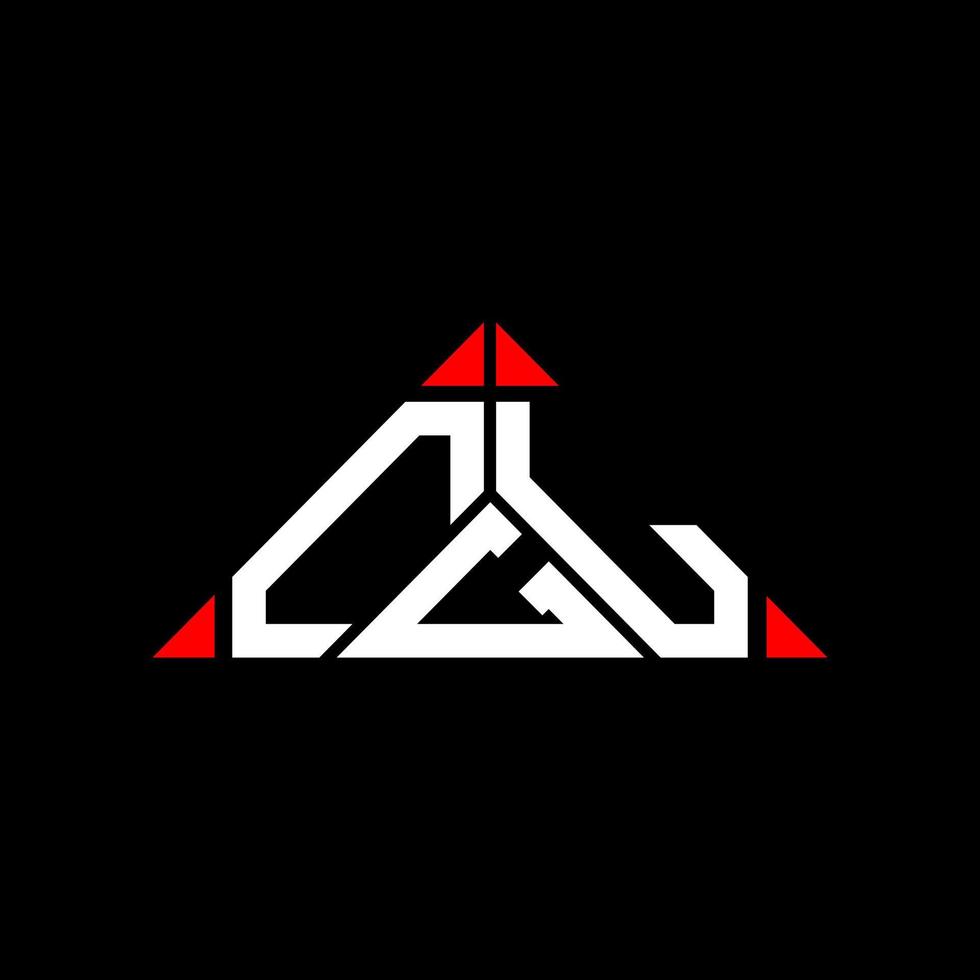 cgl brev logotyp kreativ design med vektor grafisk, cgl enkel och modern logotyp i triangel form.