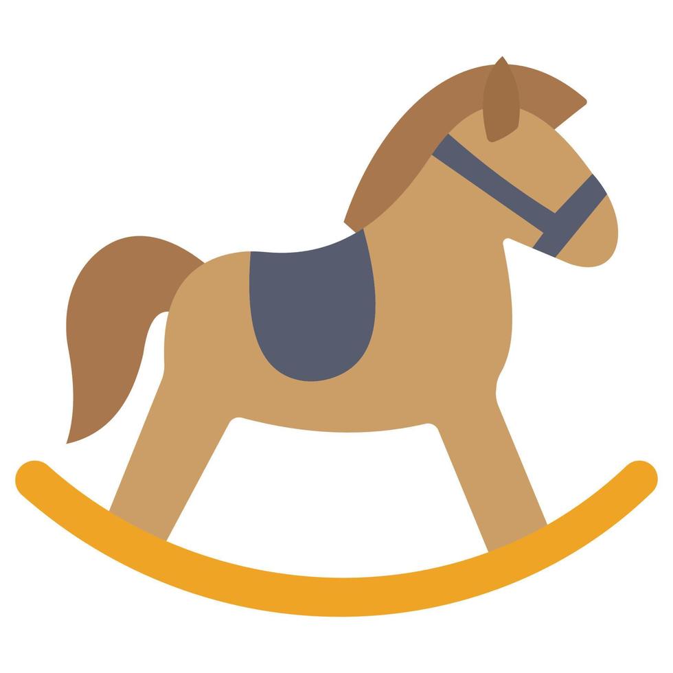 gungande häst gåva isolerat vektor ikon