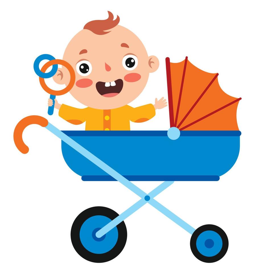 Cartoon-Illustration eines Babys vektor