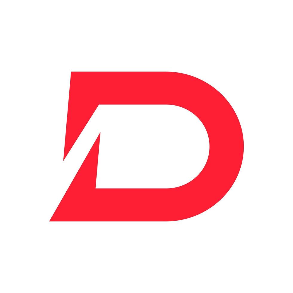 d brief logo design vektor