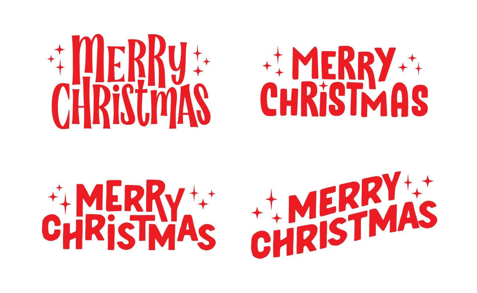 frohe weihnachten schriftzug typografisches design. Textdesign für Weihnachtsferien. vektor