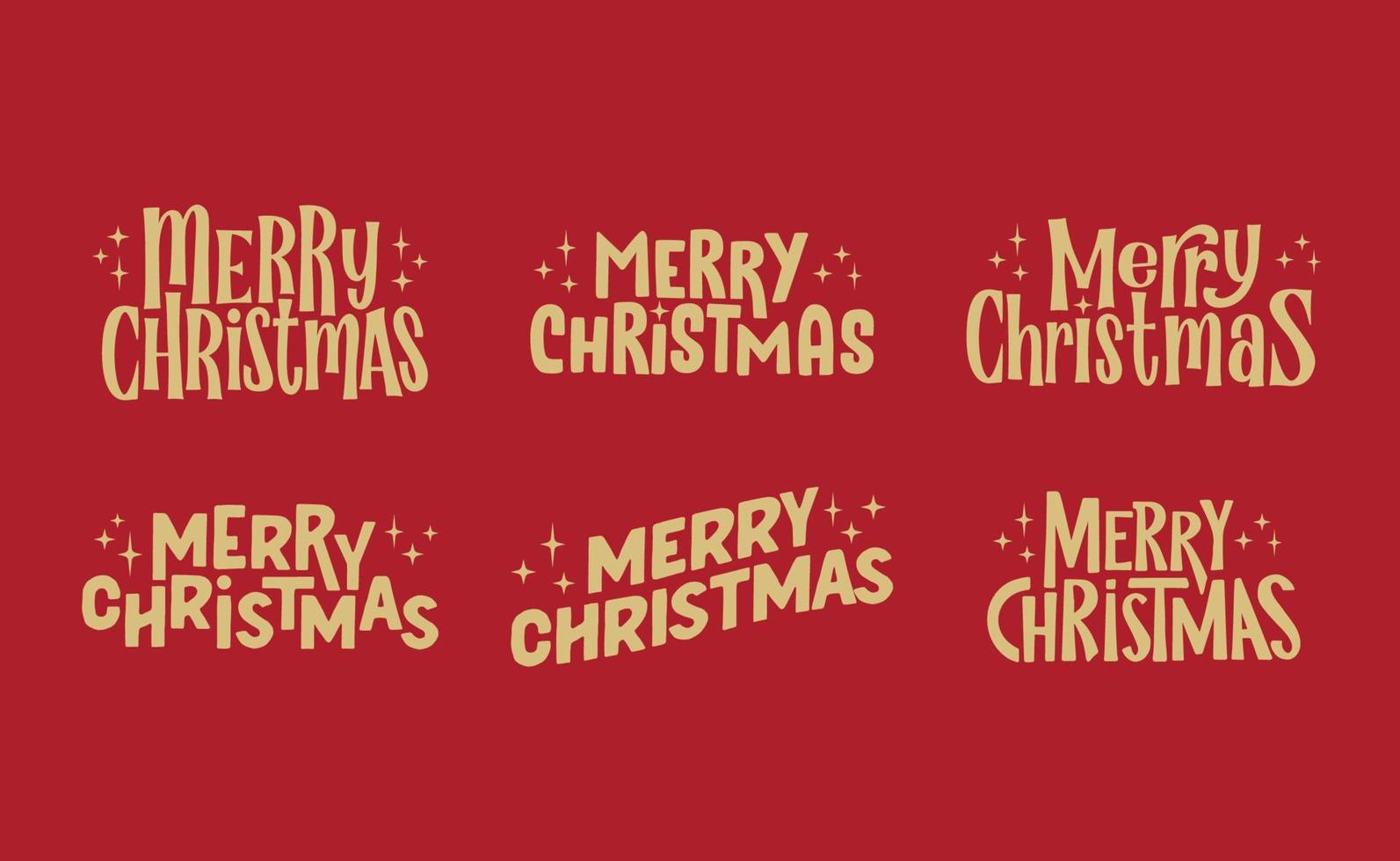 frohe weihnachten schriftzug typografisches design. Textdesign für Weihnachtsferien. vektor