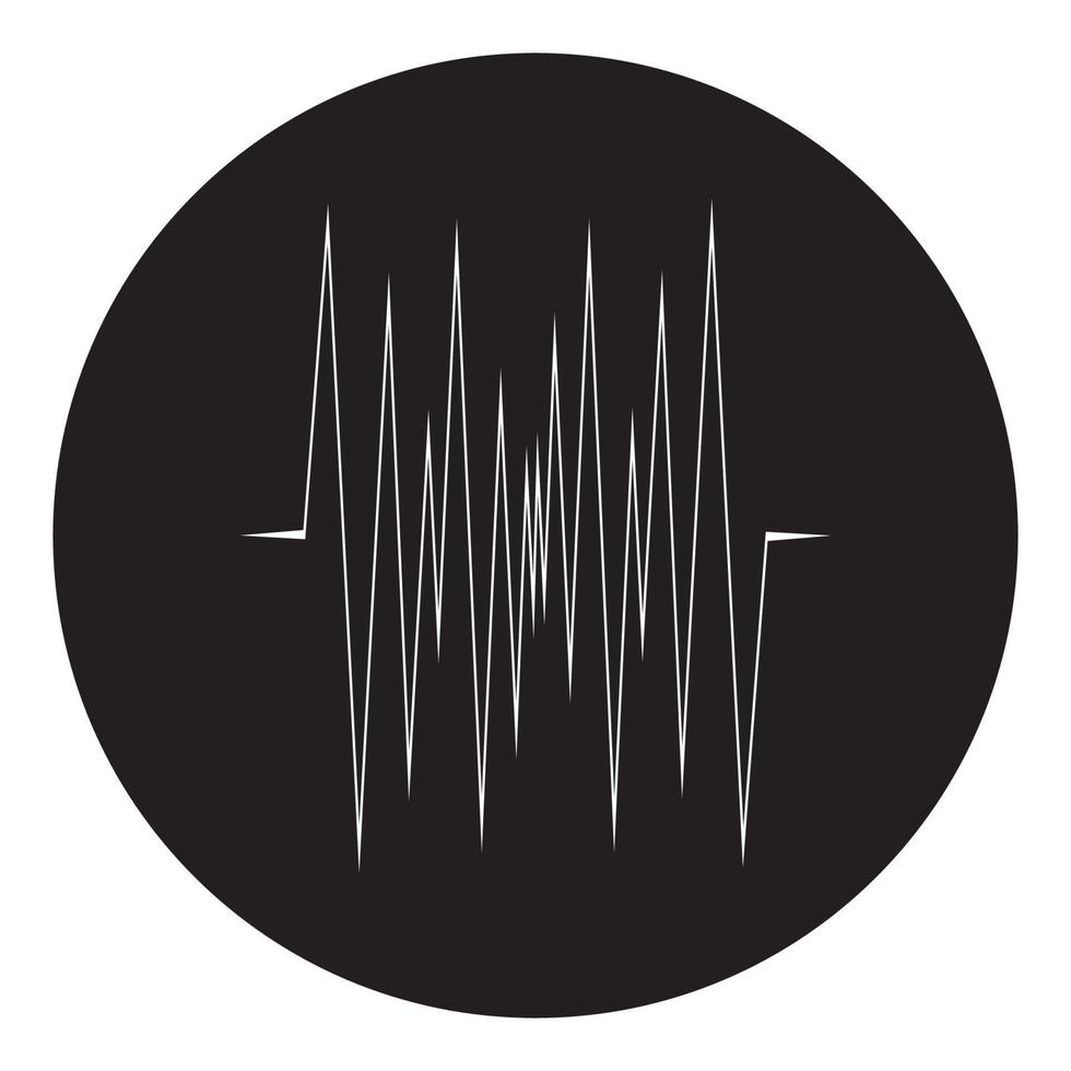 Logo für Schallwellenmusik vektor