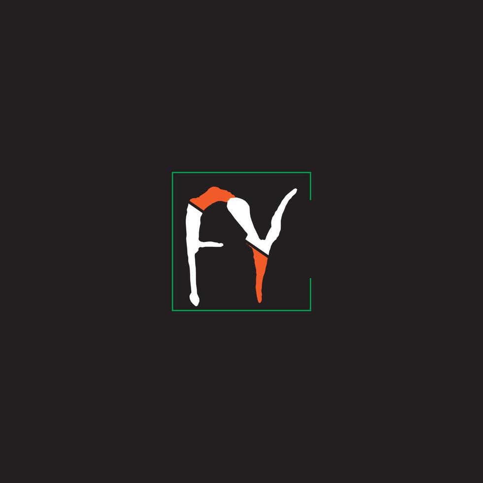 f enkel rena modern stil första brev logotyp vektor