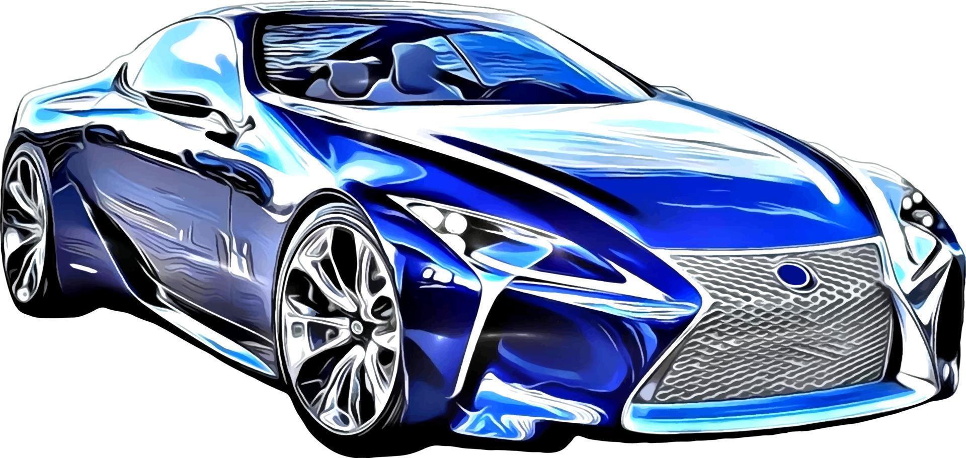 lexus vektor serie auto. Vektorzeichnung des Autos.