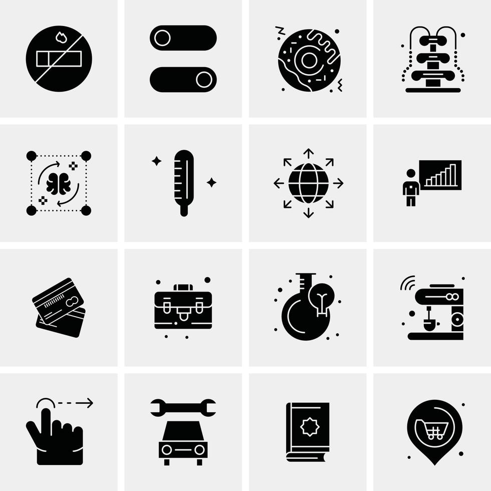 16 universelle Business-Icons Vektor kreative Icon-Illustration zur Verwendung in Web- und mobilen Projekten