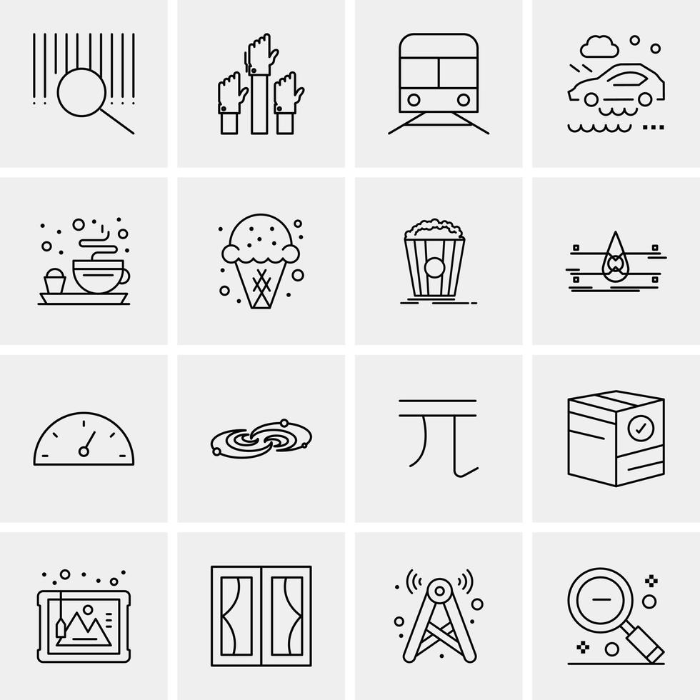 16 universelle Business-Icons Vektor kreative Icon-Illustration zur Verwendung im Web und in mobilen Projekten