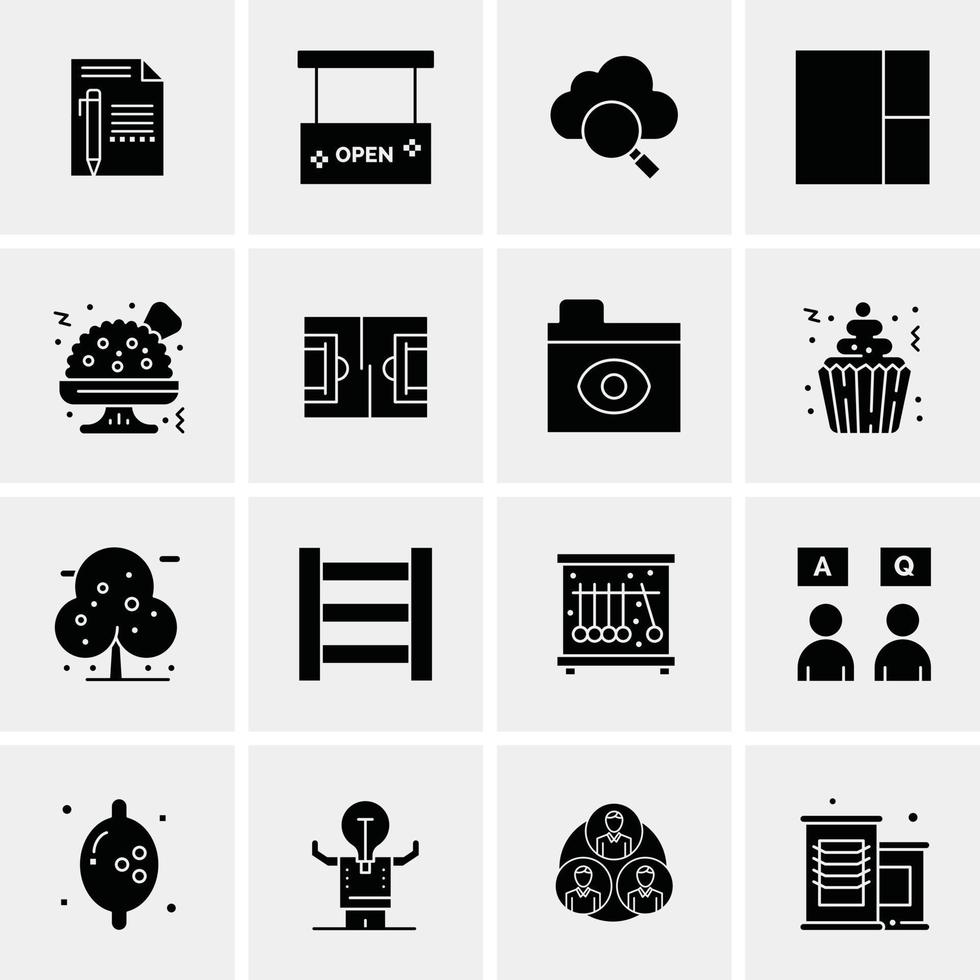 16 universelle Business-Icons Vektor kreative Icon-Illustration zur Verwendung in Web- und mobilen Projekten