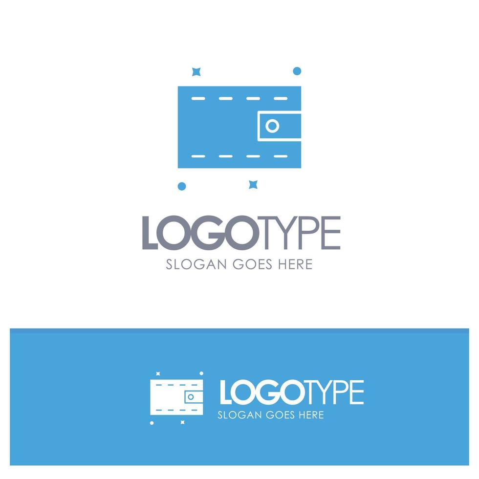 internet redskap miljö blå fast logotyp med plats för Tagline vektor