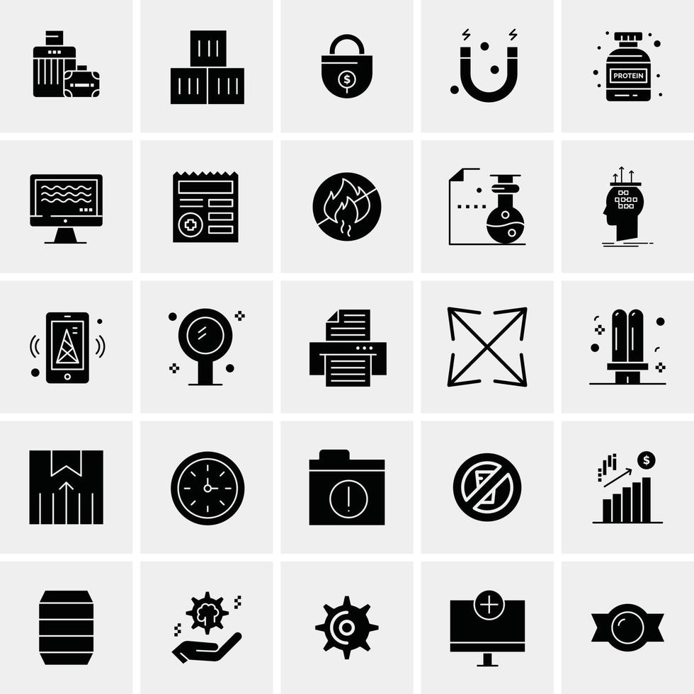 25 universelle Business-Icons Vektor kreative Icon-Illustration zur Verwendung in Web- und mobilen verwandten Projekten