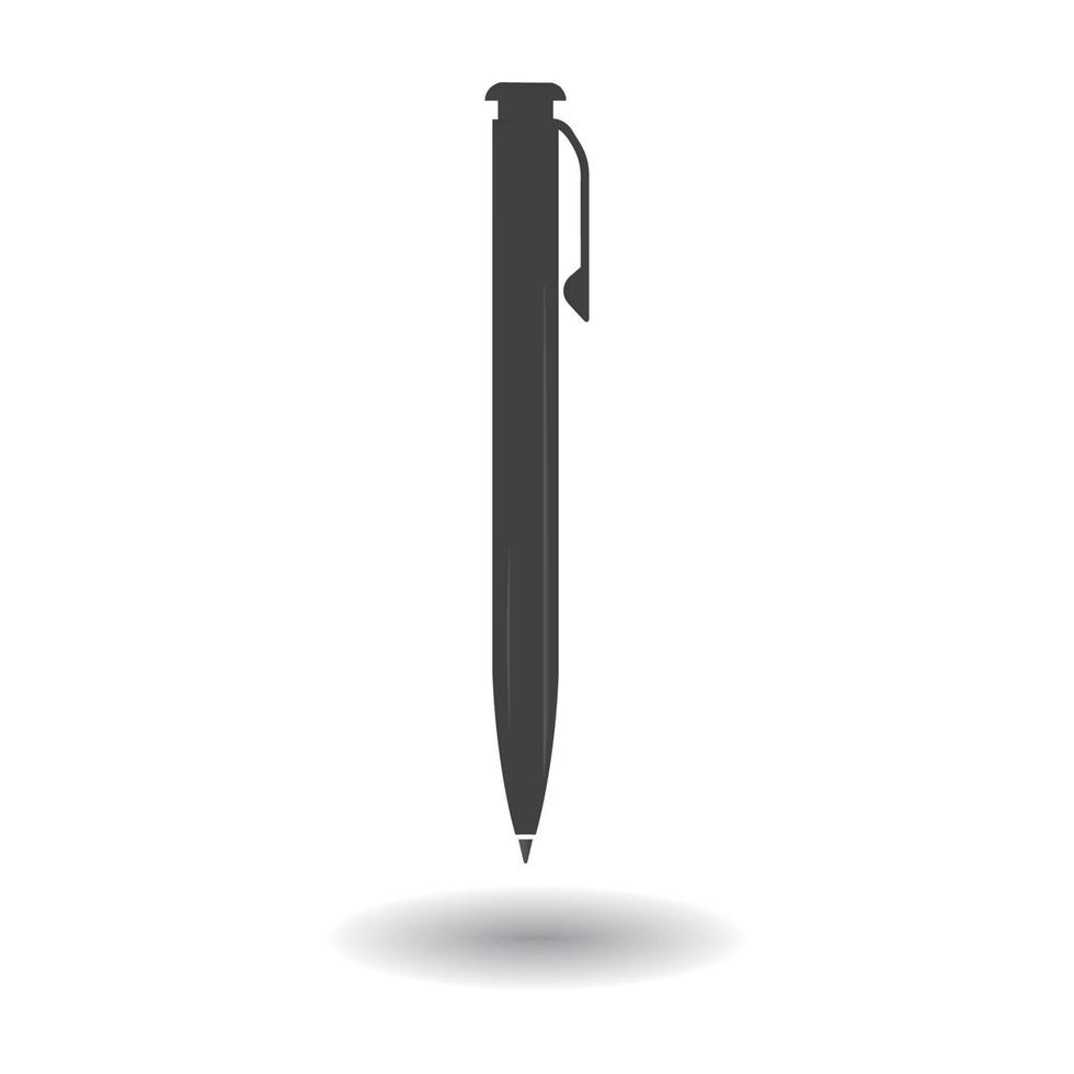 svart realistisk penna illustration vektor