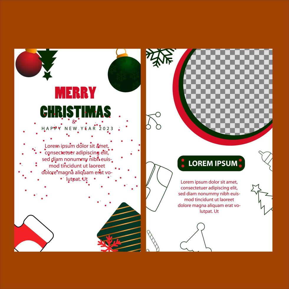 Vektor-Weihnachtsbanner-Pack-Sammlung mit Illustrationsball und für den Geburtsweihnachtstag und den guten Rutsch ins Neue Jahr-Gruß-Willkommensfeiertag vektor