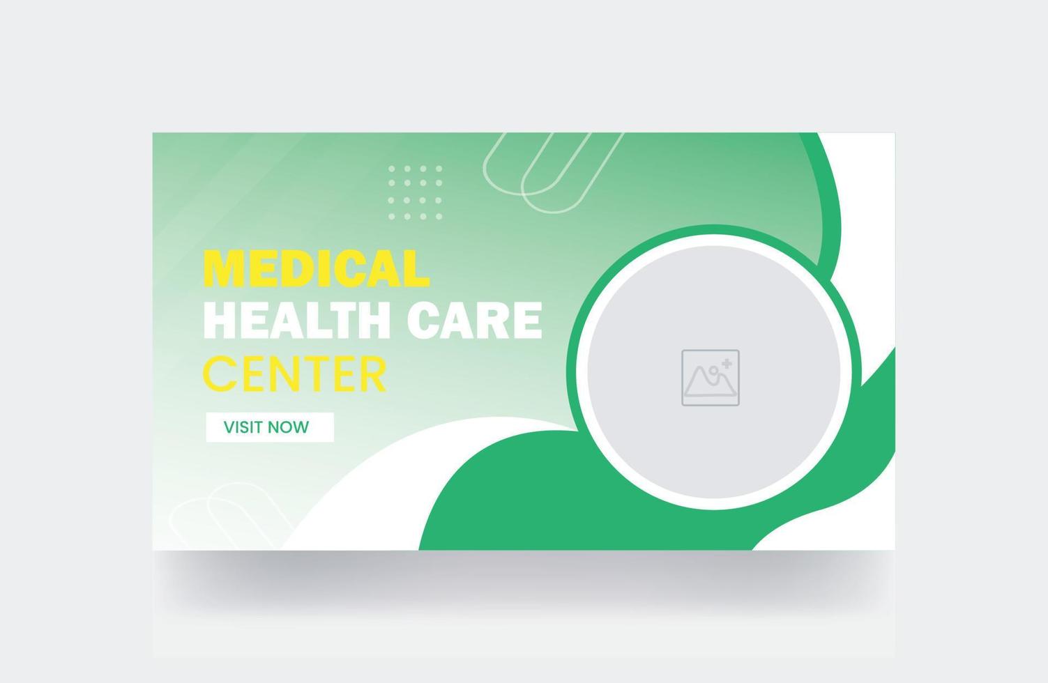 medizinisches Thumbnail-Cover Video-Thumbnail-Vorlage Healthcare-Web-Banner-Post vektor