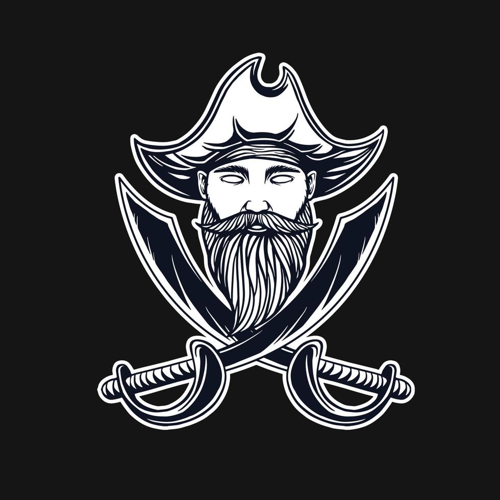 Piraten-Icon-Design vektor