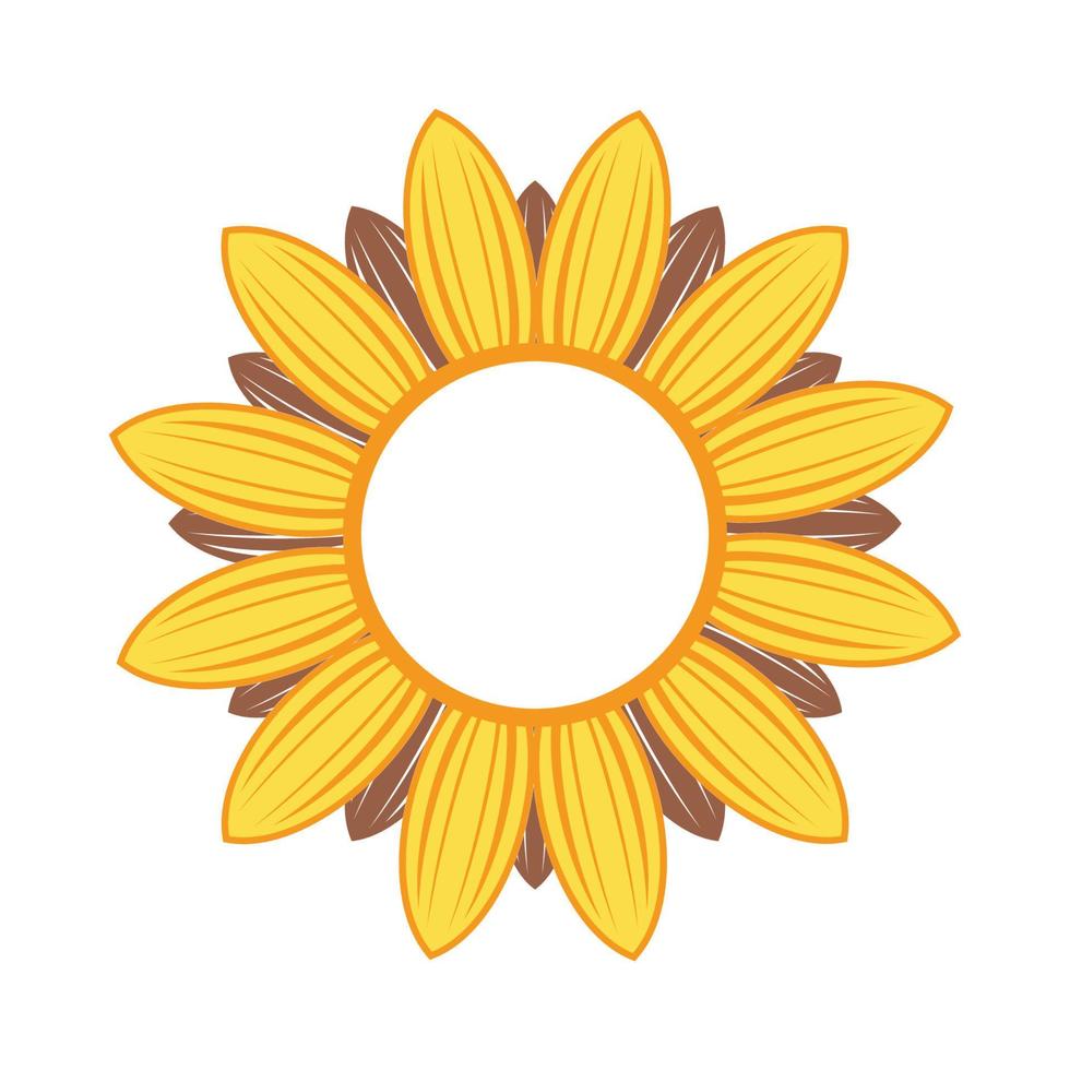 schöne und natürliche sonnenblumenillustration vektor