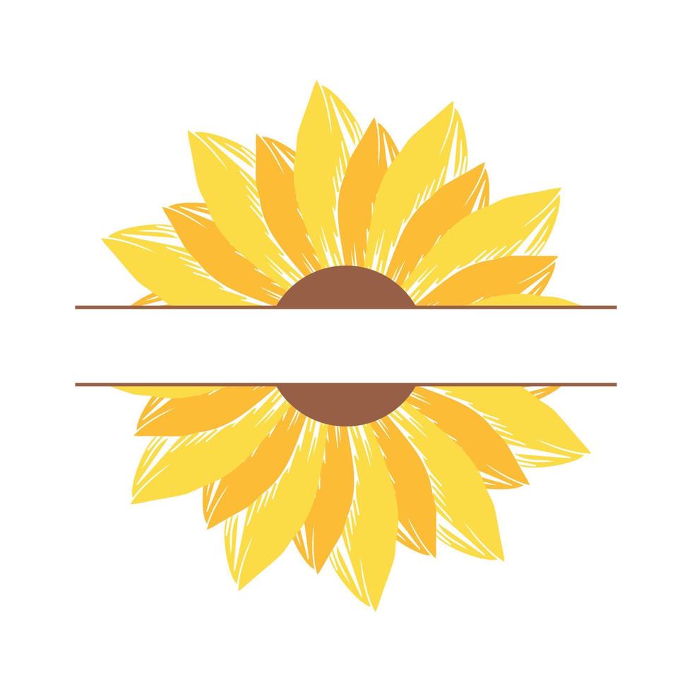schöne und natürliche sonnenblumenillustration vektor