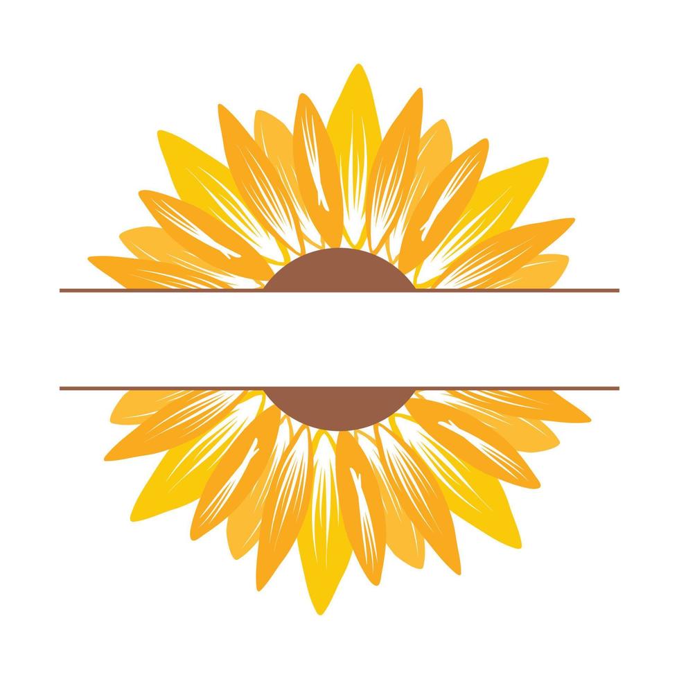 schöne und natürliche sonnenblumenillustration vektor